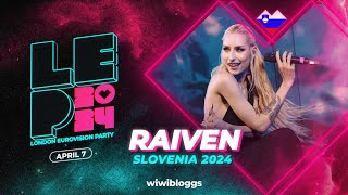 🇸🇮 Raiven quotVeronikaquot Slovenia 2024  LIVE  London Eurovision Party 2024 [upl. by Addiel895]