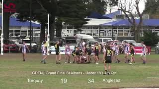 GDFNL Grand Final  Torquay Vs Anglesea  140924 [upl. by Westley881]