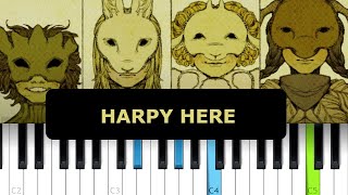 Yaelokre  Harpy Hare Piano Tutorial [upl. by Ennovihs755]