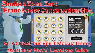 Brant Street Construction Site All 8 Chivalrous Spirit Timely Assistance Guide【Zenless Zone Zero】 [upl. by Lesirg]