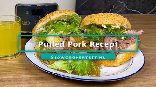 Pulled Pork Slowcooker  Het volledige Recept [upl. by Richmal]