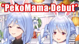 Pekoras Real Mothers Vtuber Debut MamaLive【HololiveUsada Pekora】 [upl. by Tadeas]