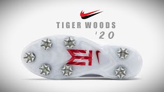 NIKE Tiger Woods 20 GOLF WHITE GYM RED  DETAILED LOOK  RELEASE INFO [upl. by Ria]