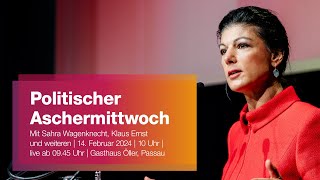 Politischer Aschermittwoch mit Sahra Wagenknecht Klaus Ernst amp Weiteren  BSW in Passau  140224 [upl. by Isborne]