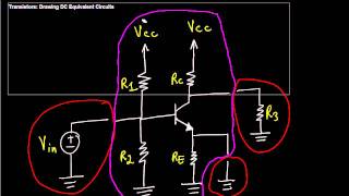 BJT Amplifiers DC Equivalent Circuit [upl. by Neelloj45]