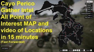 Cayo Perico All Point of Interests MAP and Video Guide Gather Intel  GTA 5 Online [upl. by Yorker]