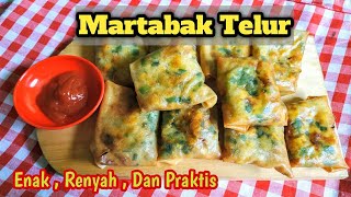 Martabak Telur Mini  Cara membuat martabak telur mini kulit lumpia  Enak  Renyah  Praktis [upl. by Ireg]