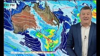 Aust 7 Day Rain and wind blow across southern Australia [upl. by Einnus594]