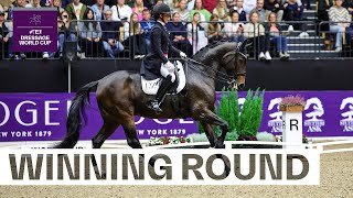 Cathrine Dufour amp Mount St John Freestyle wow their home crowd FEI Dressage World Cup™ Herning 2024 [upl. by Corabella]