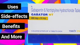 Gabator NT Tablet Gabapentin amp Nortriptyline Hydrochloride Tablets  Neuro Tablets [upl. by Pournaras]