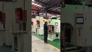 30 tons bow type single arm hydraulic press [upl. by Hazen134]