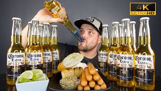 ASMR CORONA 🍺  12 BEERS amp SAUSAGE MUKBANG 🌭  DAVE KAY ASMR [upl. by Oren689]