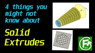 Fusion 360  4 things you might not know about solid extrudes [upl. by Yahsel]