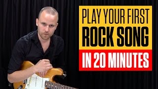 Play Easy Beginner Rock Riffs Licks and Chords  Rock Guitar Lesson  Guitar Tricks [upl. by Leihcey]