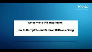 How to Complete and Submit IT3D on eFiling [upl. by Sandye]