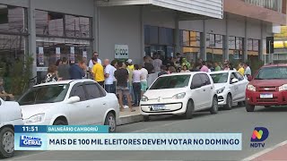 Eleições em Balneário Camboriú Mais de 100 mil participantes vão às urnas [upl. by Maxama]