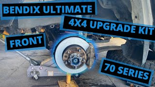 79 BENDIX ULTIMATE 4WD BRAKE UPGRADE KITFRONT INSTALL [upl. by Eiryt]