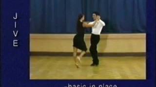 Jive dance steps 06 Basic in place [upl. by Weissman725]