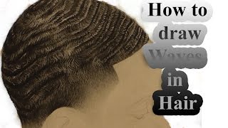 How to draw hair waves [upl. by Hakon]