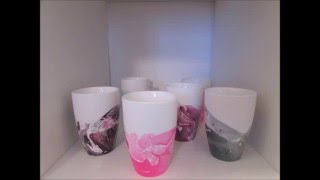 Caneca decorada com esmalte [upl. by Ocihc]