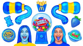 Blue Food Challenge  Food Battle by Multi DO Challenge [upl. by Hussar]