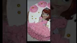 quotquotPrincessthemed birthday cake with elegant pink decorations for Pariquot💕💕 [upl. by Maer]