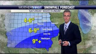 KGAN2 Cedar Rapids IA January 30 2015 10pm newscast Terry Swails weather segment [upl. by Nujra]