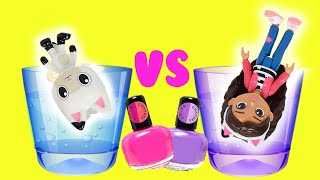 Gabbys Dollhouse DIY Color Changing Nail Polish Custom Crafts for Kids with Pandy Paws [upl. by Aihsetal776]