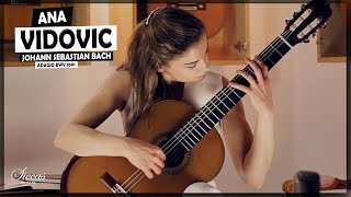 Ana Vidovic  The Adagio BWV 1001 by J S Bach  SiccasGuitars Konzertgitarre Klassische Gitarre [upl. by Talbott]