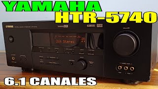 amplificador receiver YAMAHA HTR5740 video de funcionamiento para su venta 61 canales vendido [upl. by Zolnay341]