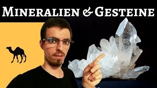 Mineralien und Gesteine  Was ist der Unterschied Und welche Gesteinsarten gibt es  Tobias Huhn [upl. by Hobey146]