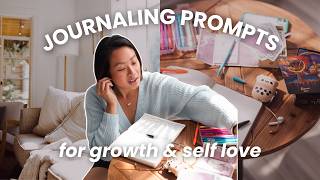 3 journaling prompts for growth amp self love beginner to advanced ☁️✏️ [upl. by Jarrow]