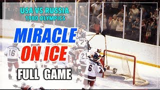 USA vs Russia USSR  Soviet Union 1980 Olympics Hockey  Full Game Miracle on Ice [upl. by Anieral232]