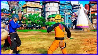 Goku and Luffy Backup Gaara and Naruto in Hidden Leaf Village  Jump Force Game [upl. by Enilkcaj803]