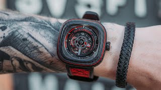 SevenFriday  P3C04 Carbon Red  Review [upl. by Llebpmac]