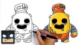 How To Draw Brawl Stars  Robo Spike [upl. by Alrak675]