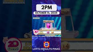 Lotto Result October 15 2024 2PM Draw  PCSO Lotto Result Today pcsolottoresulttoday swertres [upl. by Forster555]