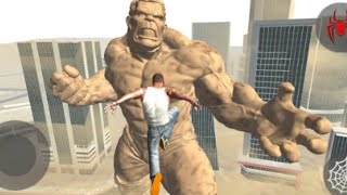 Franklin Become Spiderman vs Sandstone in Indian Bike Driving 3D [upl. by Secundas]