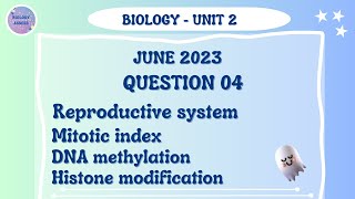 Biology Alevel  Unit 2  Question paper  MayJune 2023  Question 4  Reproductive system [upl. by Mittel]