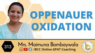 oppenauer oxidation  named reaction [upl. by Kimbell]