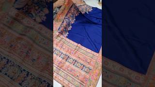 Royal blue saree  wedding saree  designer saree  short viral saree [upl. by Ecniv]