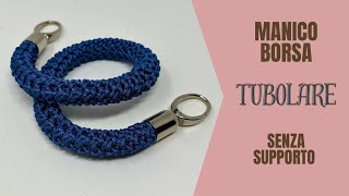 ECCO QUELLO TUBOLARE MANICO BORSA UNCINETTO 😉 crochet tutorial momiscrochet [upl. by Sirraf]