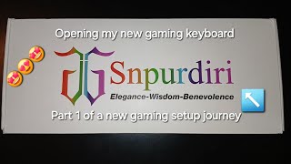 Opening my new gaming keyboard Part 1 of a new gaimg setup journey🤩 [upl. by Ardnasela]