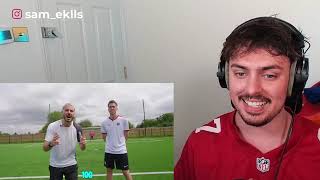 SCORING WITH 100 DIFFERENT FOOTBALLS FT MINIMINTER Reaction [upl. by Nekcarb457]