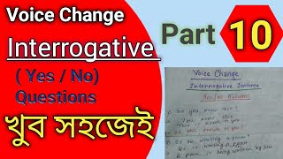 Voice Change Interrogative Sentence [upl. by Poree]