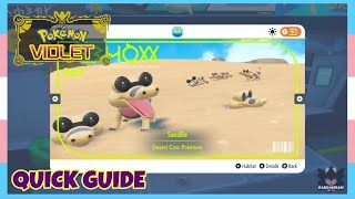 Where To Catch Sandile In Pokemon Scarlet amp Violet  Location Quick Guide [upl. by Elleirua629]