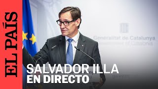 DIRECTO  Rueda de prensa del president de la Generalitat de Catalunya Salvador Illa  EL PAÍS [upl. by Modesty725]