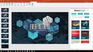 How To Display And Present Worship Songs FREE Worship Software For PowerPoint  Sharefaithcom [upl. by Dyrraj]