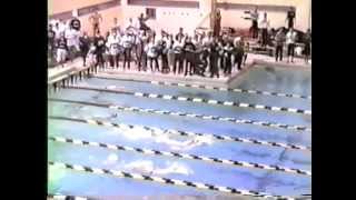 Berkoff v Hughes 100 yard backstroke 1987 Easterns West Point [upl. by Nneb]