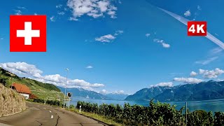 The Lavaux Vineyard Terraces Lake Geneva Switzerland 🚘🧌🦌🌅🏔️🧌🚘 [upl. by Aenel734]